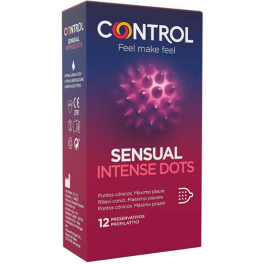 CONTROL - PRESERVATIVOS SPIKE COM PONTAS CÔNICAS 12 UNIDADES - Toys "n" Us