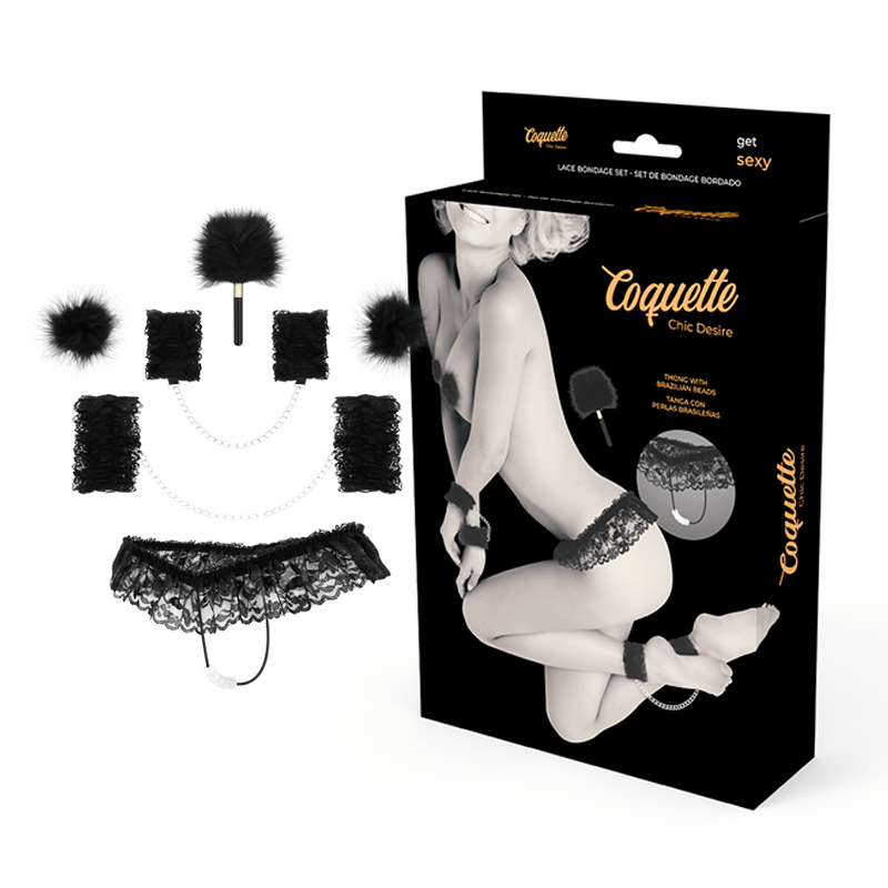 COQUETTE CHIC DESIRE - ACESSÓRIOS DE RENDA BONDAGE SET DELUXE - Toys "n" Us