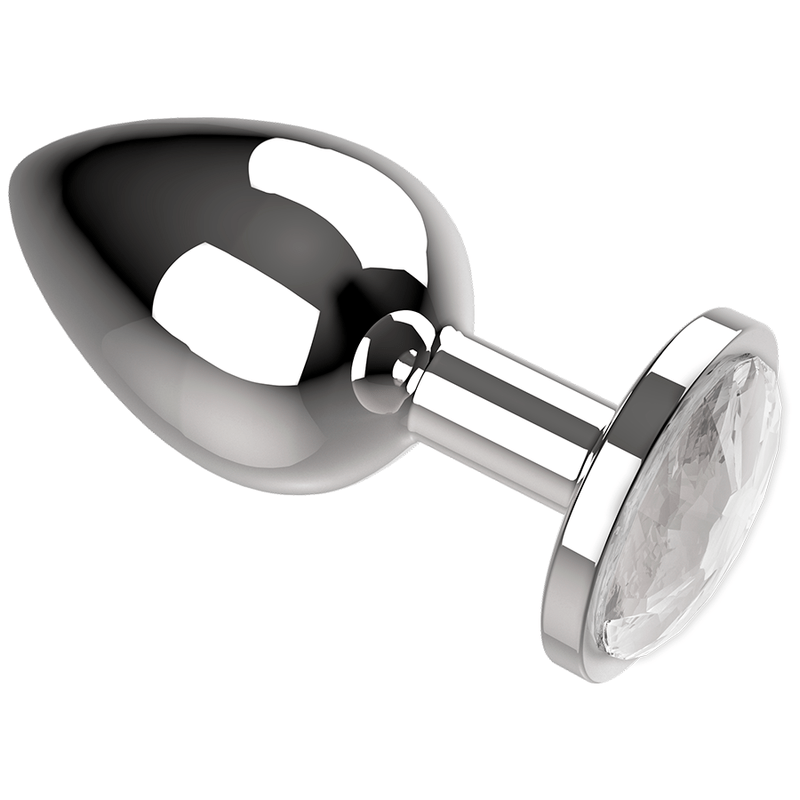 COQUETTE CHIC DESIRE - ANAL PLUG METAL COR BRANCO TAMANHO L 4 X 9 CM - Toys "n" Us
