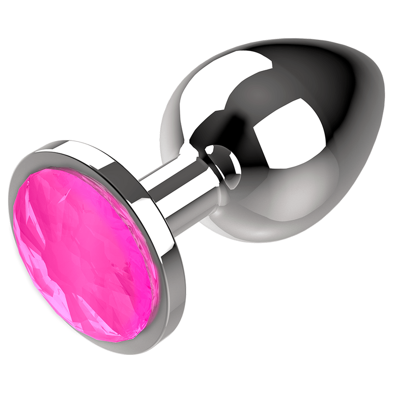 COQUETTE CHIC DESIRE - ANAL PLUG METAL COR ROSA TAMANHO L 4 X 9 CM - Toys "n" Us