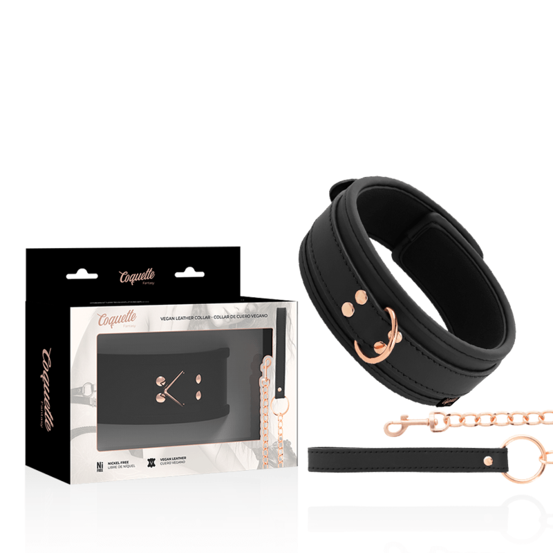 COQUETTE CHIC DESIRE - COLAR DE COURO FANTASY VEGAN COM ALA E FORRO DE NEOPRENE - Toys "n" Us