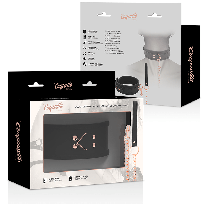 COQUETTE CHIC DESIRE - COLAR DE COURO FANTASY VEGAN COM ALA E FORRO DE NEOPRENE - Toys "n" Us