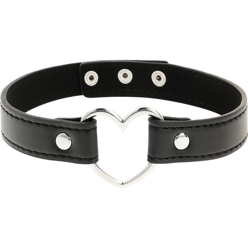 COQUETTE CHIC DESIRE - COLAR DE COURO VEGANO ACESSÓRIO DE CORAO MULHER - Toys "n" Us