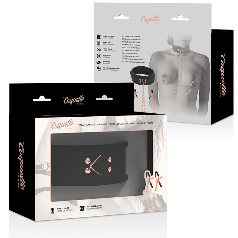 COQUETTE CHIC DESIRE - COLAR FANTASY NIPPLE CLAMP COM FORRO DE NEOPRENE - Toys "n" Us
