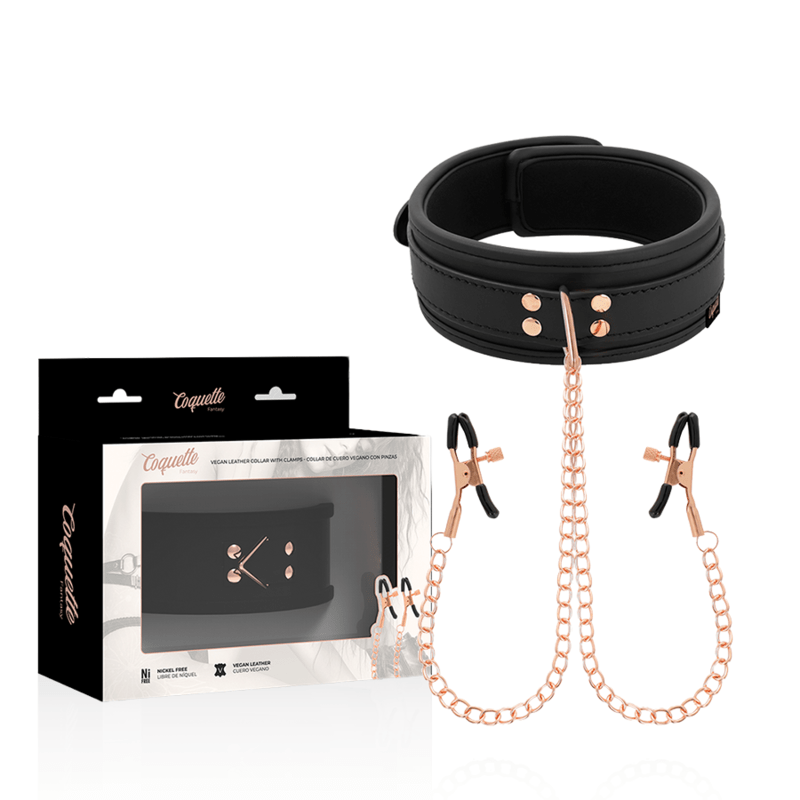 COQUETTE CHIC DESIRE - COLAR FANTASY NIPPLE CLAMP COM FORRO DE NEOPRENE - Toys "n" Us