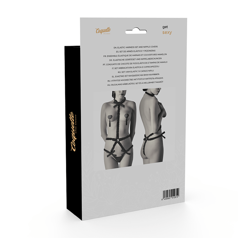 COQUETTE CHIC DESIRE - CONJUNTO DE LINGERIE COM CAPAS DE BICO DELUXE - Toys "n" Us