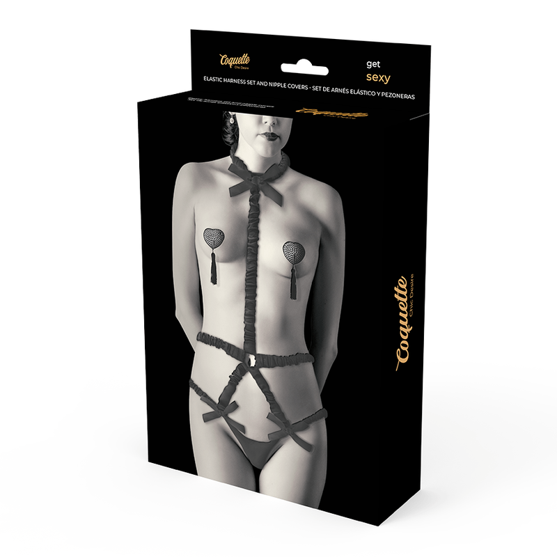 COQUETTE CHIC DESIRE - CONJUNTO DE LINGERIE COM CAPAS DE BICO DELUXE - Toys "n" Us