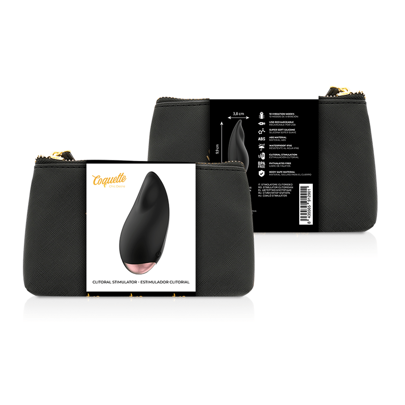 COQUETTE CHIC DESIRE - ESTIMULADOR CLITORIAL PRETO / OURO - Toys "n" Us
