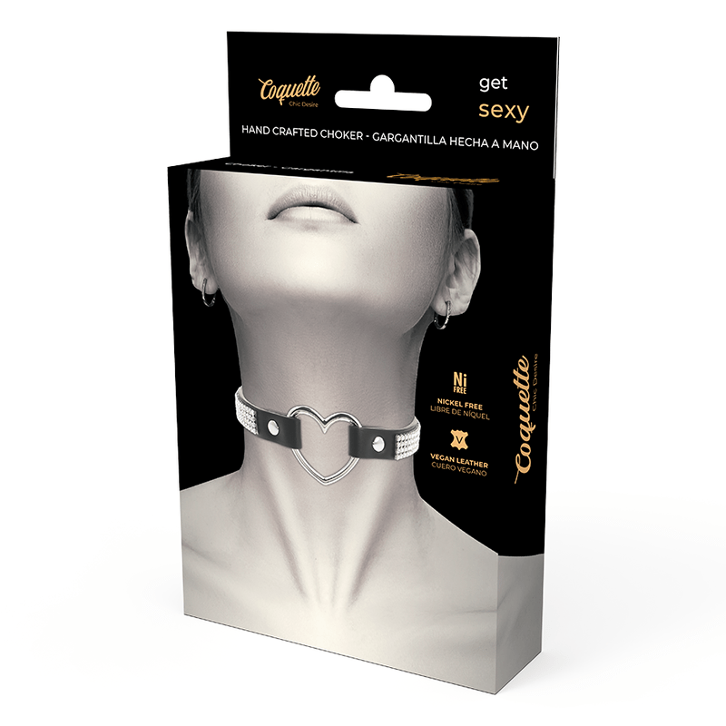 COQUETTE CHIC DESIRE - GARGANTILHA DE COURO VEGANO COM CORAO - Toys "n" Us
