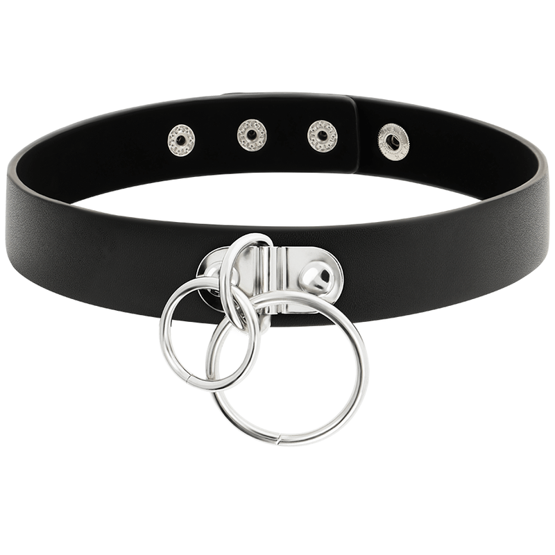 COQUETTE CHIC DESIRE - GARGANTILHA DE COURO VEGANO DE ANEL DUPLO - Toys "n" Us