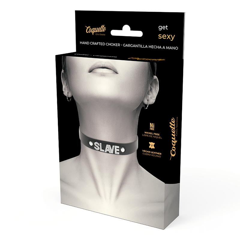 COQUETTE CHIC DESIRE - GARGANTILHA DE COURO VEGANO SLAVE - Toys "n" Us