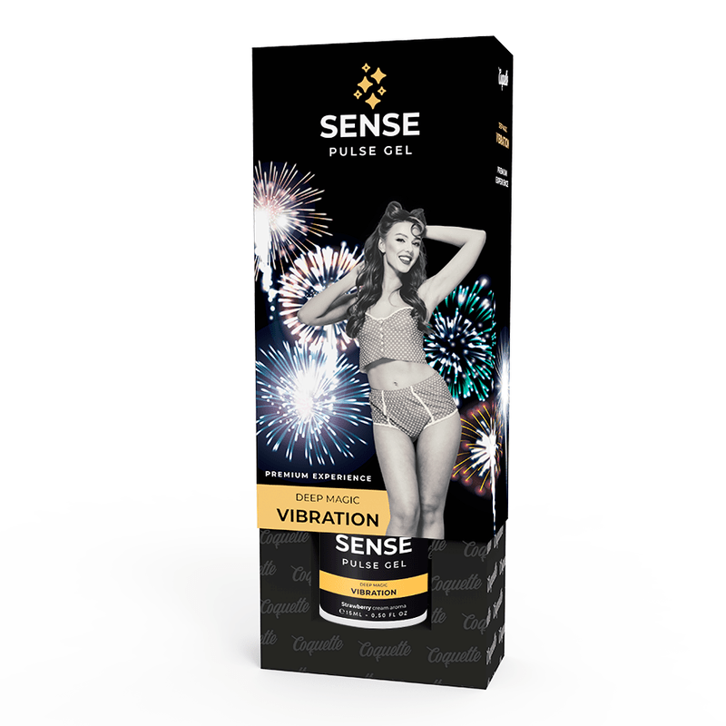 COQUETTE CHIC DESIRE - GEL VIBRADOR PULSE MORANGO LÍQUIDO PREMIUM 15ML - Toys "n" Us