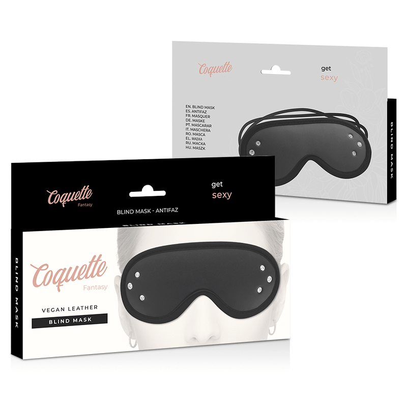 COQUETTE CHIC DESIRE - MSCARA DE COURO FANTASY VEGAN COM FORRO DE NEOPRENE - Toys "n" Us