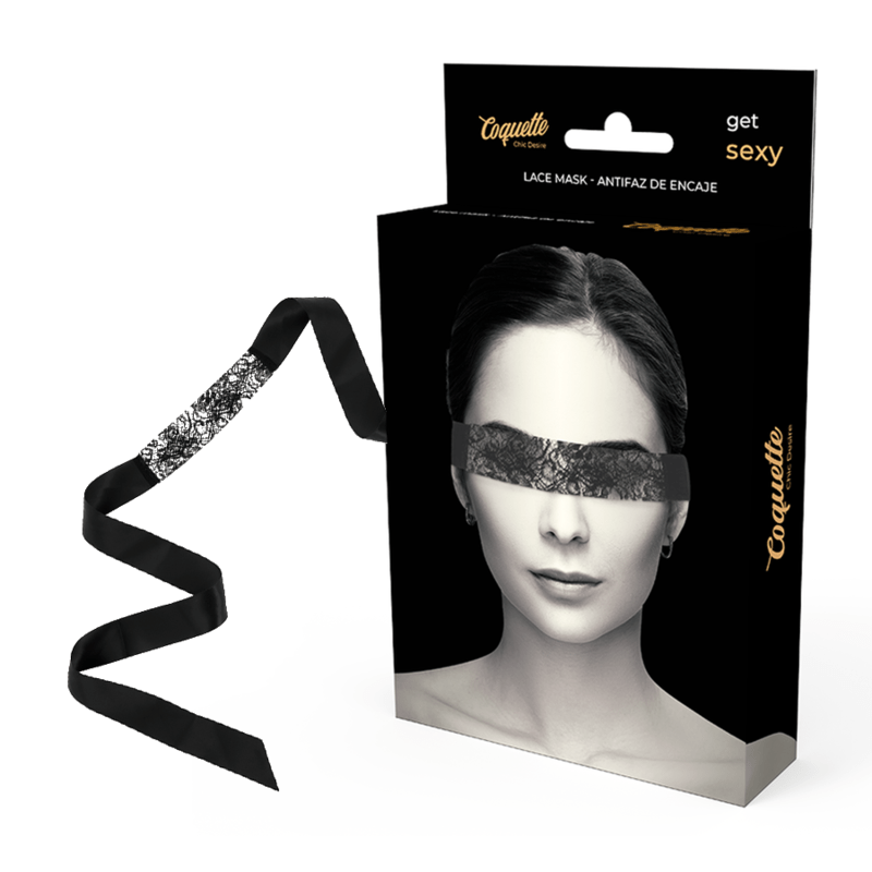 COQUETTE CHIC DESIRE - MSCARA DE RENDA PRETA COM FITA - Toys "n" Us