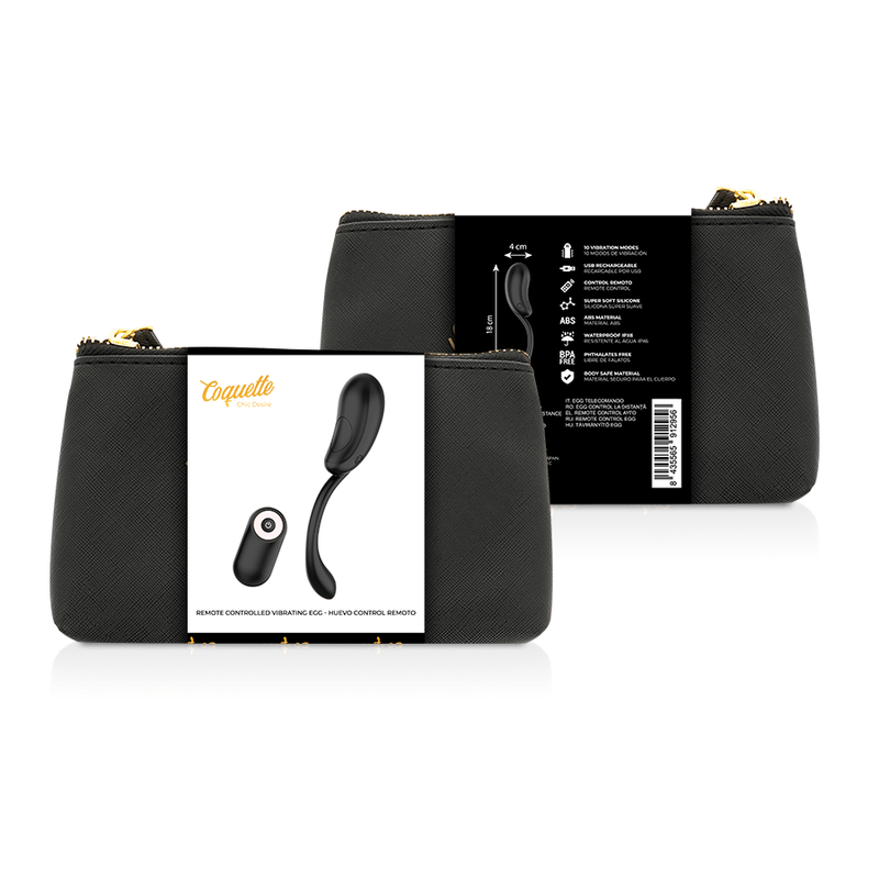 COQUETTE CHIC DESIRE - OVO VIBRANTE CONTROLE REMOTO RECARREGVEL PRETO/ OURO - Toys "n" Us