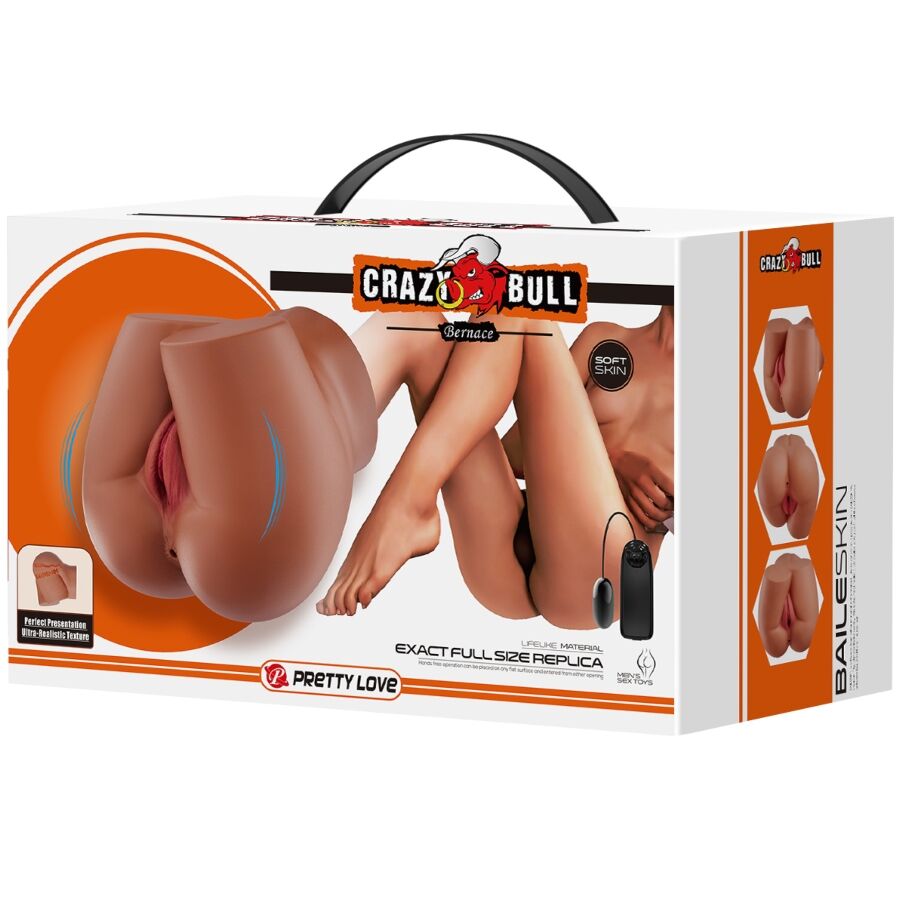 CRAZY BULL - BERNACE ASS VIBRATOR WITH REALISTIC VAGINA AND ANUS FLESH REMOTE CONTROL - Toys "n" Us