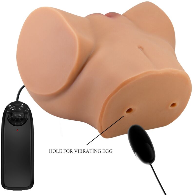 CRAZY BULL - EMILIA ASS VIBRATOR WITH REALISTIC VAGINA AND ANUS FLESH REMOTE CONTROL - Toys "n" Us