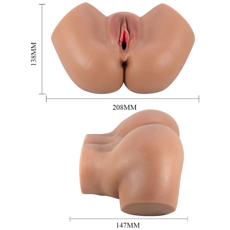 CRAZY BULL - HAILEY VIBRATOR BUTT WITH REALISTIC VAGINA AND ANUS MULATTO CONTROL REMOTO - Toys "n" Us