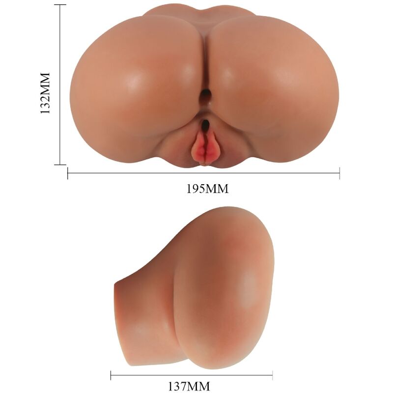 CRAZY BULL - LUNA VIBRATOR BUTT WITH REALISTIC VAGINA AND ANUS FLESH CONTROL REMOTO - Toys "n" Us