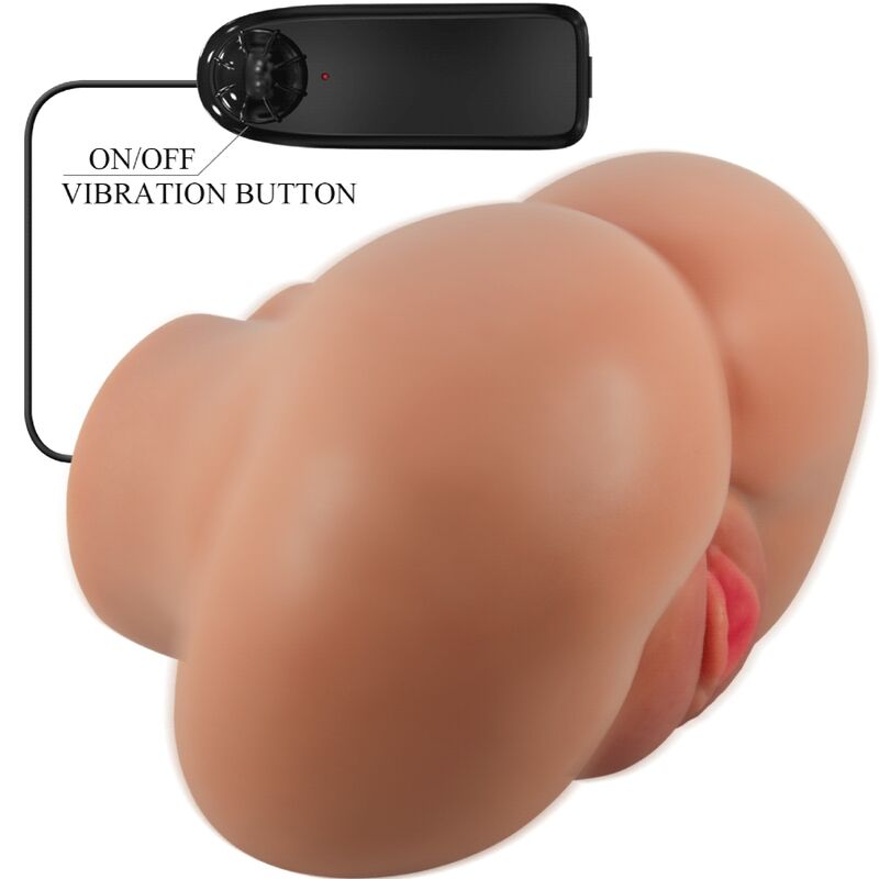 CRAZY BULL - LUNA VIBRATOR BUTT WITH REALISTIC VAGINA AND ANUS FLESH CONTROL REMOTO - Toys "n" Us