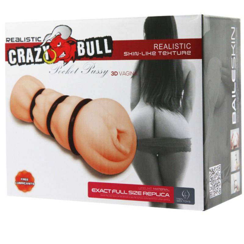 CRAZY BULL - MASTURBADOR DE VAGINA COM ANÉIS - Toys "n" Us