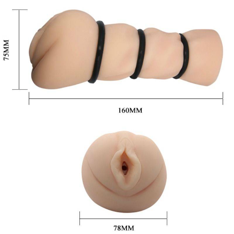 CRAZY BULL - MASTURBADOR DE VAGINA COM ANÉIS - Toys "n" Us