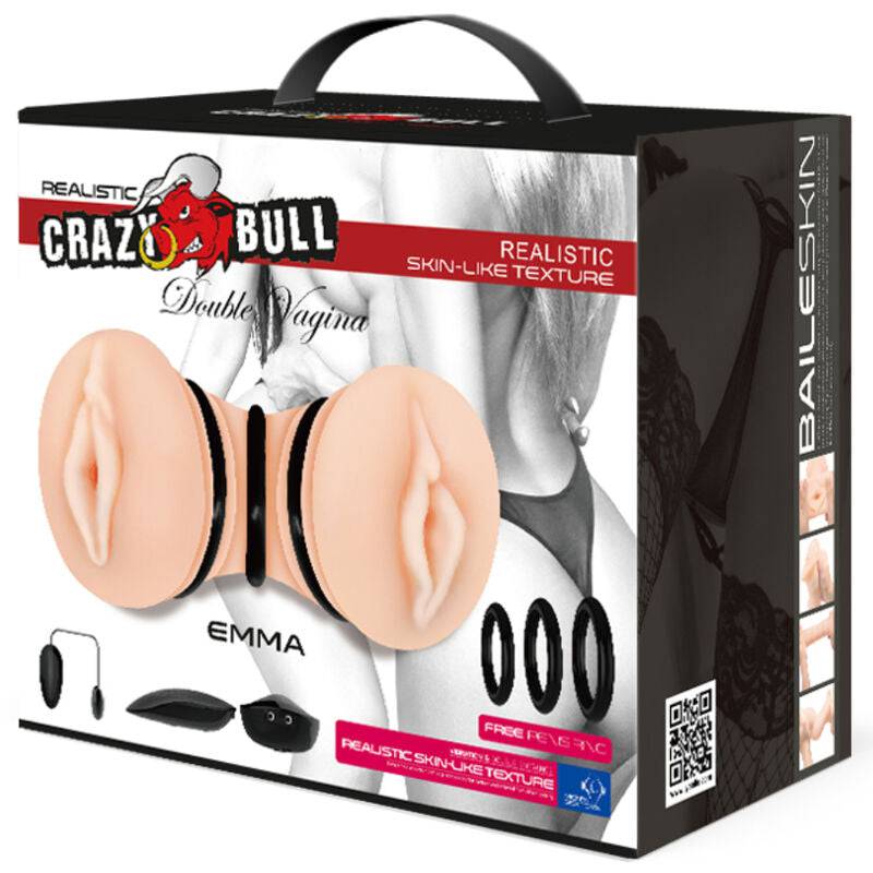CRAZY BULL - MASTURBADOR DE VAGINA DUPLA REALÍSTICA EMMA - Toys "n" Us