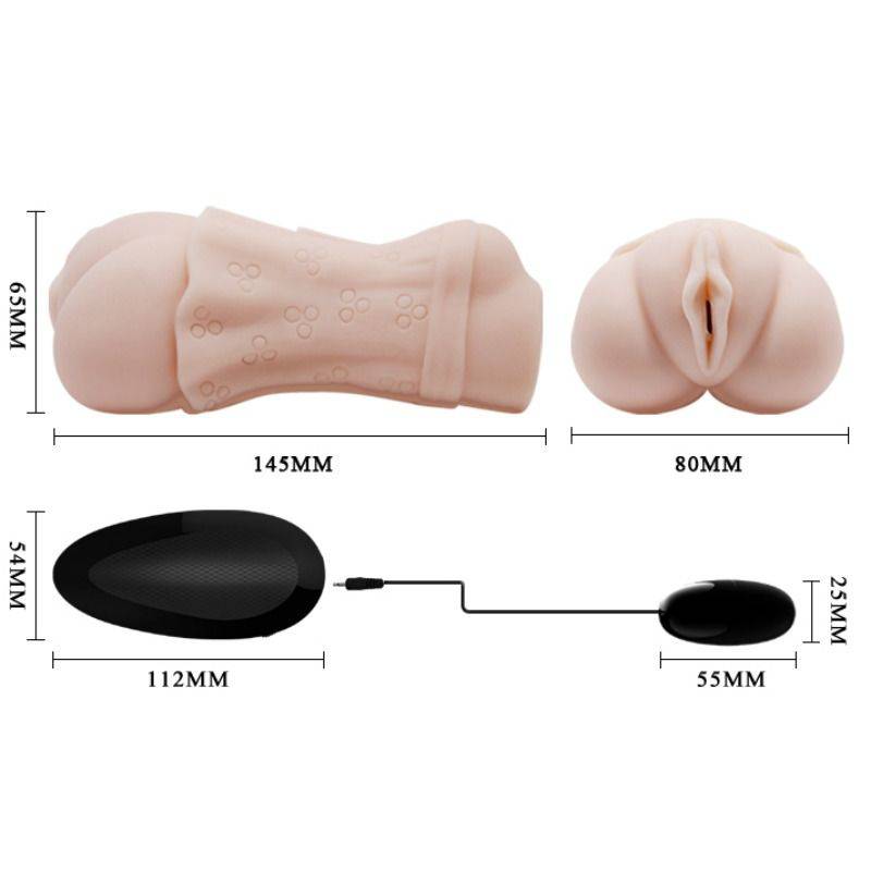 CRAZY BULL - MASTURBADOR DE VAGINA PELE DE GUA COM BALA VIBRANTE 2 - Toys "n" Us
