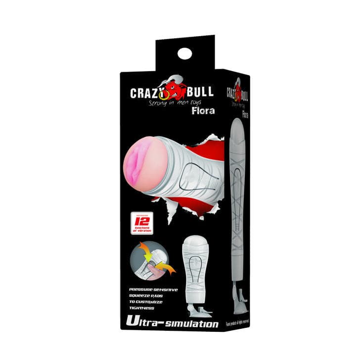 CRAZY BULL - MASTURBADOR VAGINA RECARREGVEL FLORA - Toys "n" Us