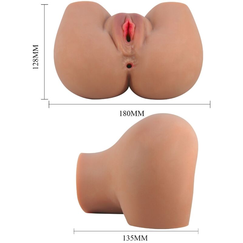 CRAZY BULL - MILA VIBRATOR BUTT WITH REALISTIC VAGINA AND ANUS FLESH CONTROL REMOTO - Toys "n" Us