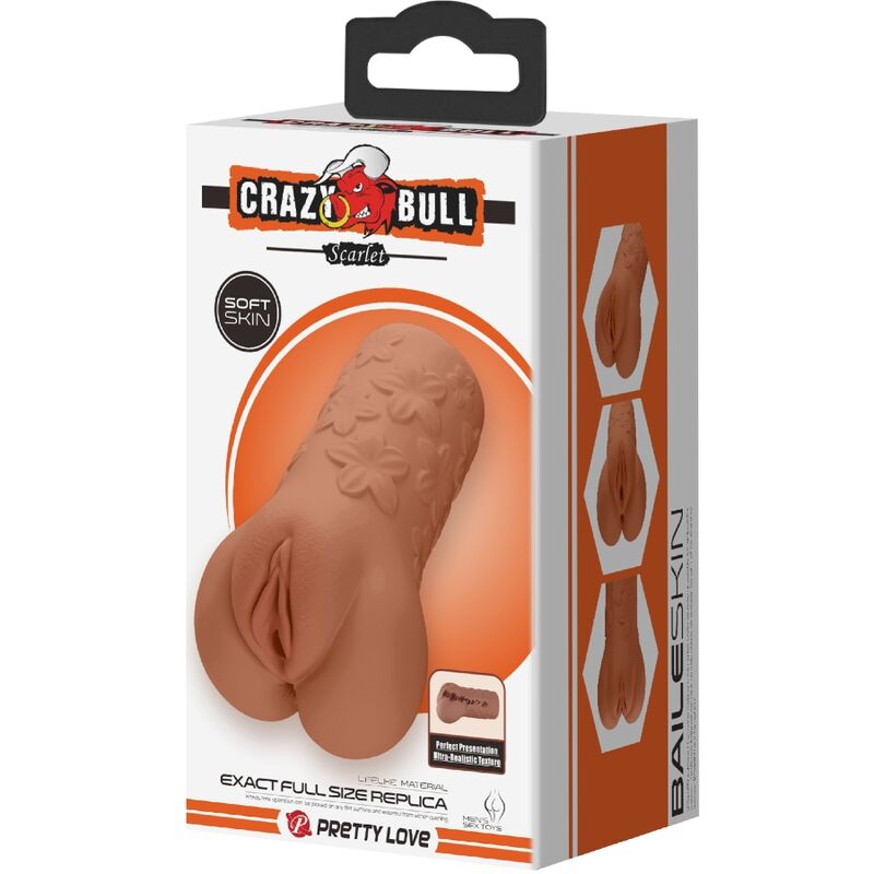 CRAZY BULL - SCARLET VAGINA AND ANUS DESIGN WITH FLOWERS FLESH - Toys "n" Us