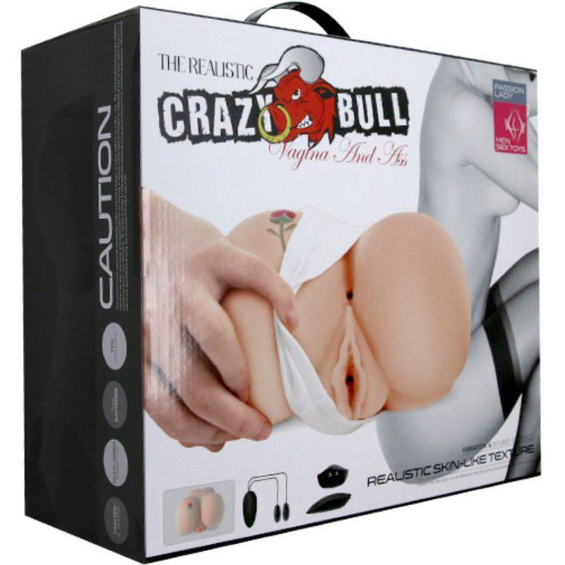 CRAZY BULL - VAGINA E NUS COM TATUAGEM REALÍSTICA COM VIBRAO - Toys "n" Us