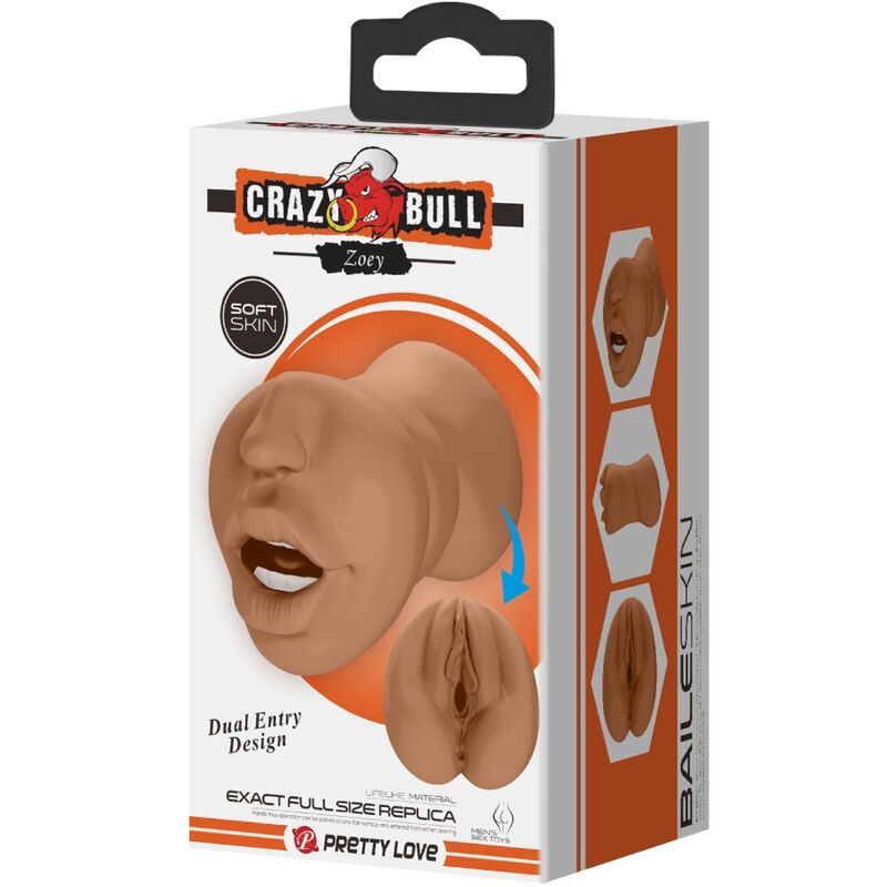 CRAZY BULL - ZOEY DOUBLE MASTURBATOR MOUTH & VAGINA FLESH - Toys "n" Us