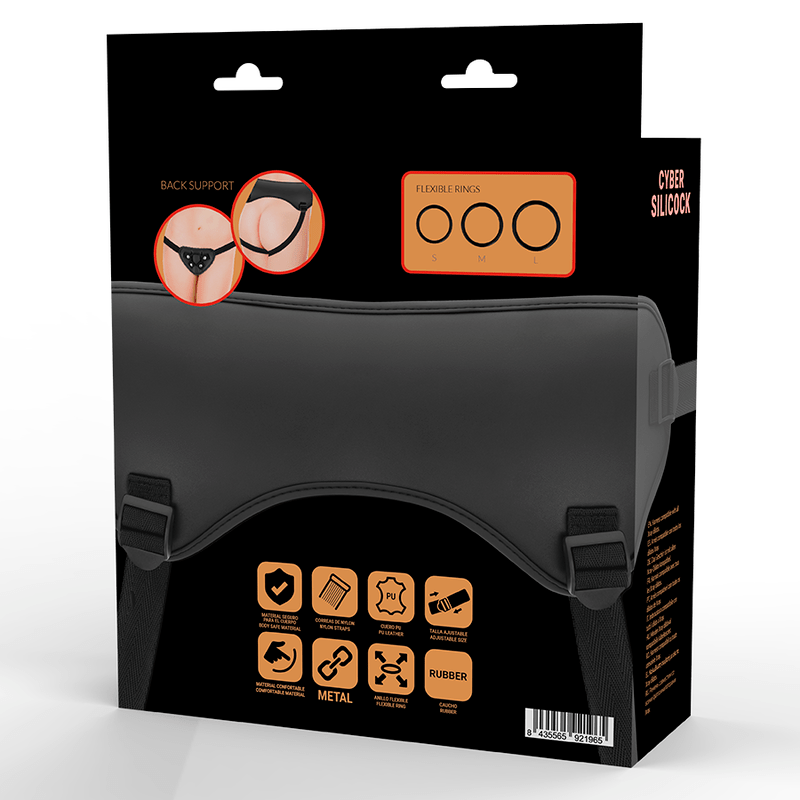 CYBER SILICOCK - ARNÊS DE CINTA COM 3 ANÉIS GRTIS - Toys "n" Us
