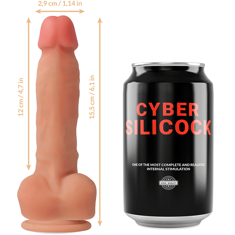 CYBER SILICOCK - STRAP - ON ANSEL WITH 3 RINGS FREE 15.5 CM - O - 2.9 CM - Toys "n" Us
