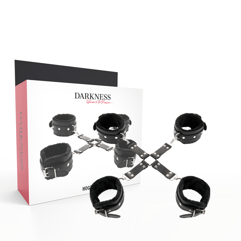 DARKNESS - ALGEMAS DE COURO PARA PÉS E MÃOS PRETAS - Toys "n" Us