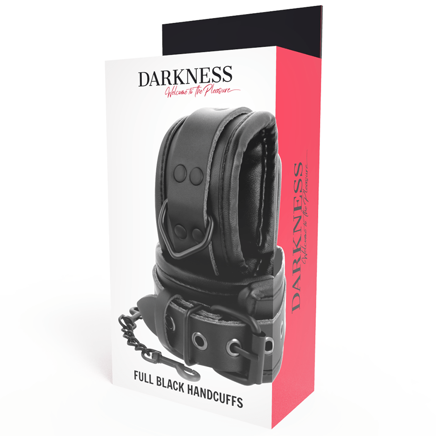 DARKNESS - ALGEMAS DE MÃOS DE COURO PRETO AJUSTÁVEIS - Toys "n" Us