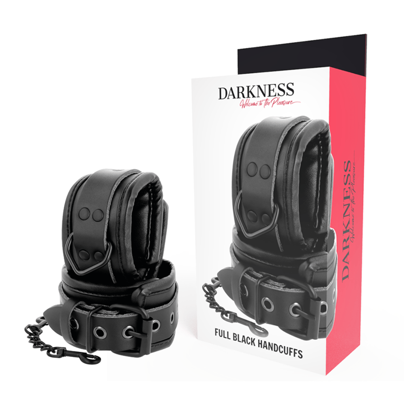 DARKNESS - ALGEMAS DE MÃOS DE COURO PRETO AJUSTÁVEIS - Toys "n" Us