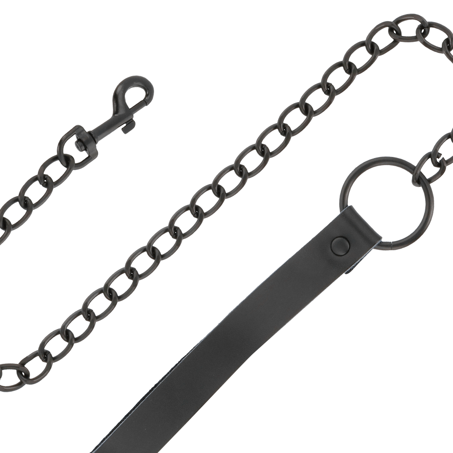 DARKNESS - ALGEMAS E COLAR DE COURO PRETO - Toys "n" Us
