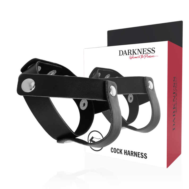 DARKNESS - ANEL DE PELE PARA PÊNIS E TESTÍCULOS - Toys "n" Us