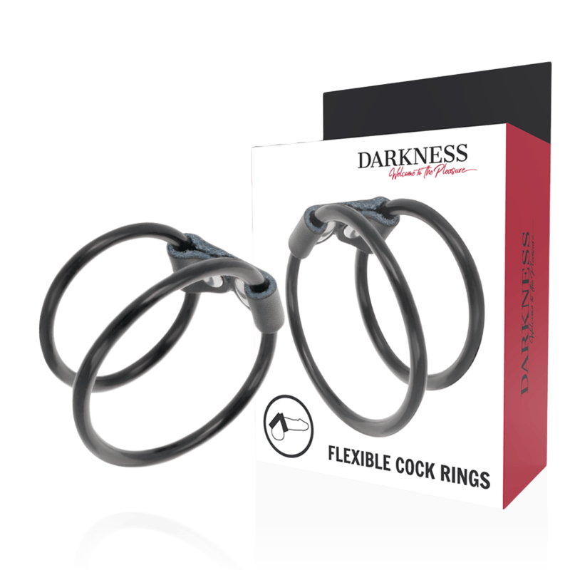 DARKNESS - ANEL PARA PÊNIS DUPLO FLEXÍVEL - Toys "n" Us