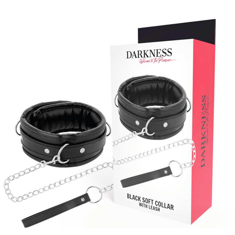 DARKNESS - COLAR DE COURO MACIO COM CORRENTE - Toys "n" Us
