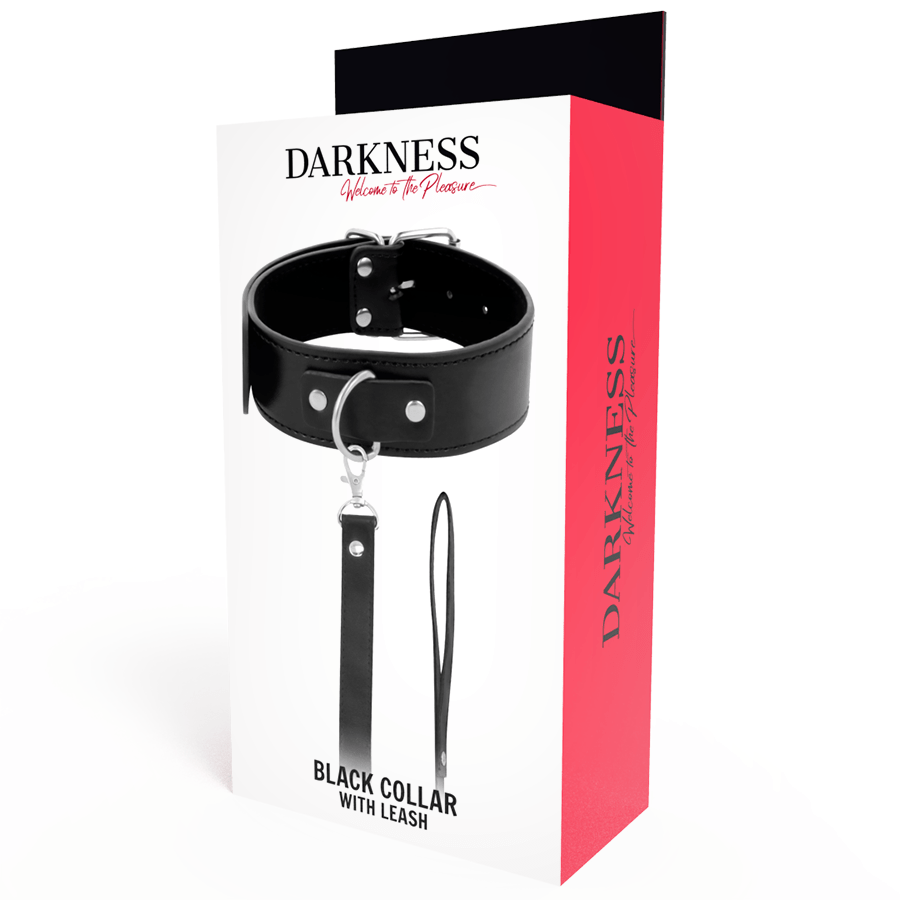 DARKNESS - COLAR DE POSTURA COM CORRENTE DE COURO - Toys "n" Us
