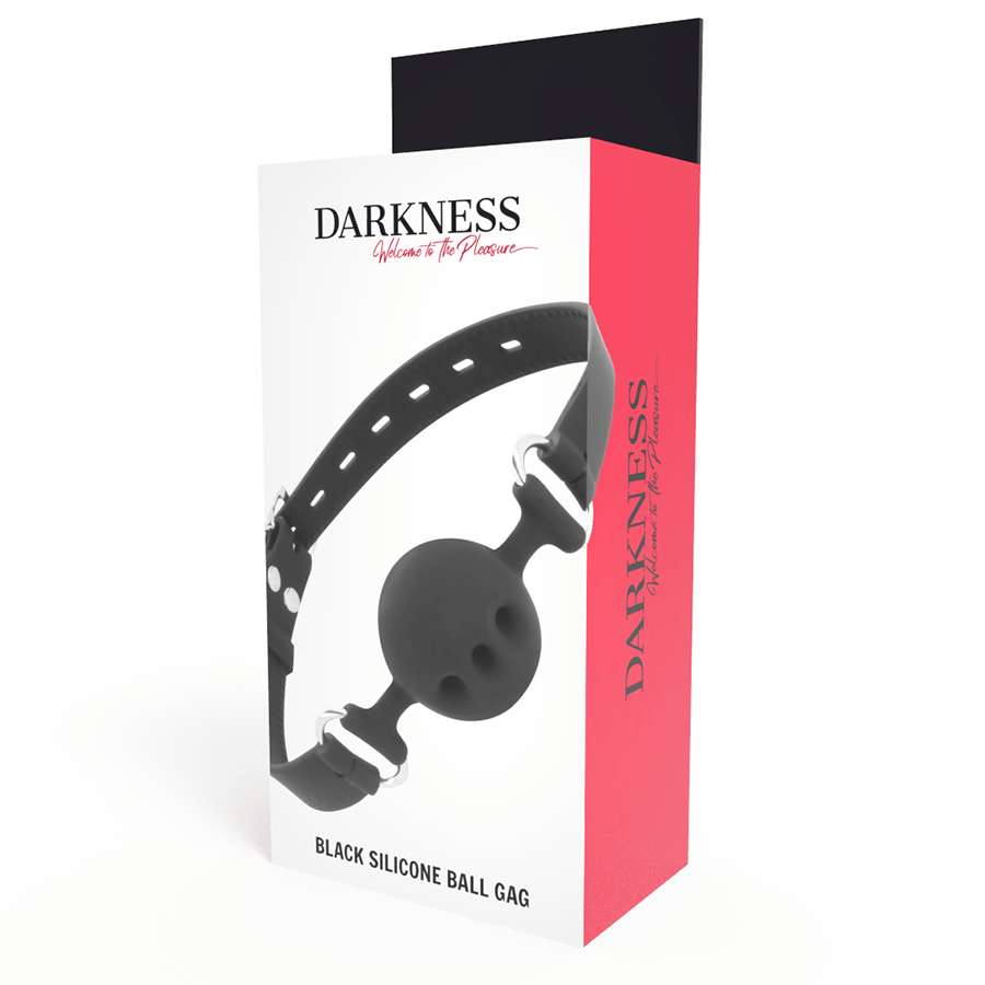 DARKNESS - MORDAA DE SILICONE RESPIRVEL PRETA - Toys "n" Us