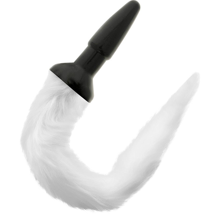 DARKNESS - PLUG ANAL DE SILICONE COM CAUDA BRANCA - Toys "n" Us