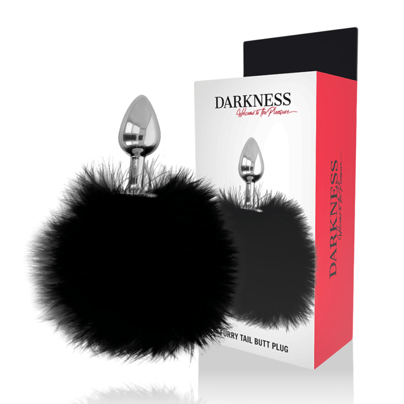 DARKNESS - PLUG ANAL EXTRA COM CAUDA PRETA 7 CM - Toys "n" Us