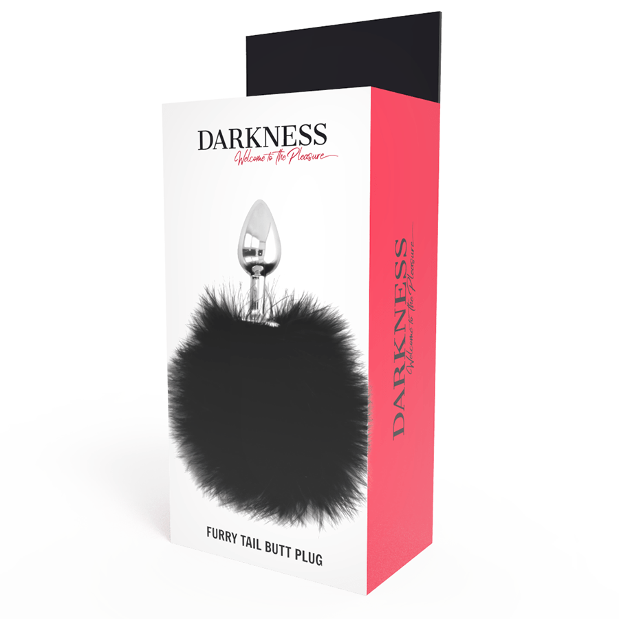 DARKNESS - PLUG ANAL EXTRA COM CAUDA PRETA 7 CM - Toys "n" Us