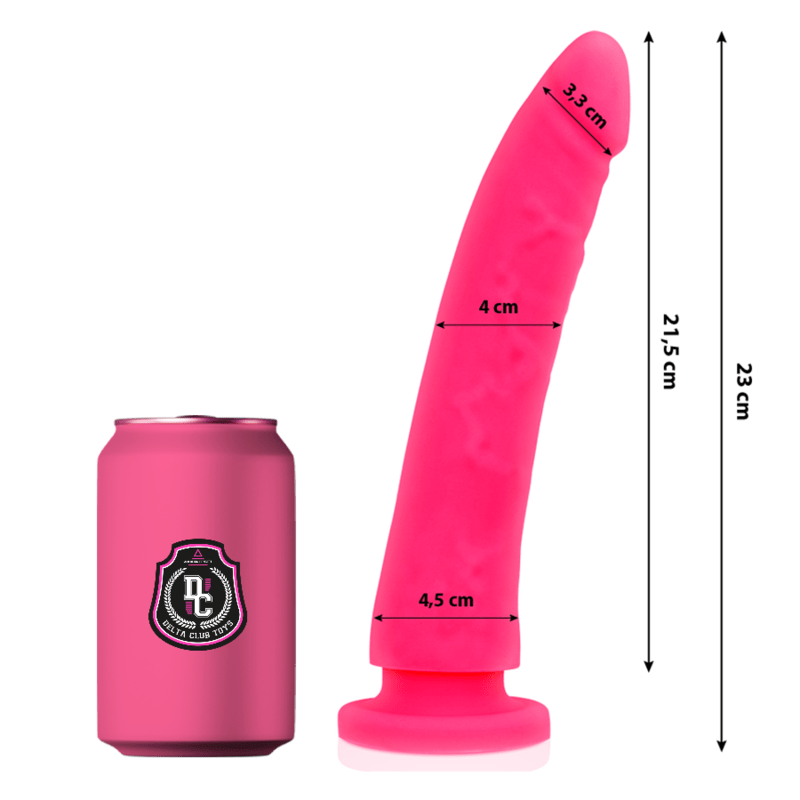 DELTA CLUB - TOYS DILDO MÉDICO DE SILICONE ROSA 23 CM - O - 4.5 CM - Toys "n" Us