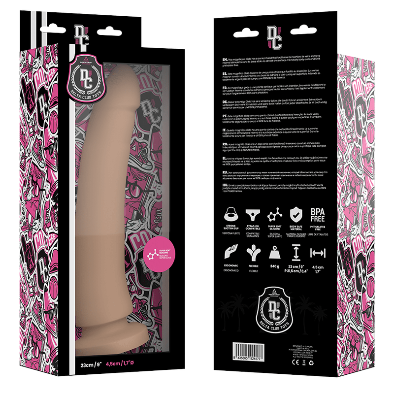 DELTA CLUB - TOYS DILDO MÉDICO NATURAL SILICONE 23 CM - O - 4.5 CM - Toys "n" Us