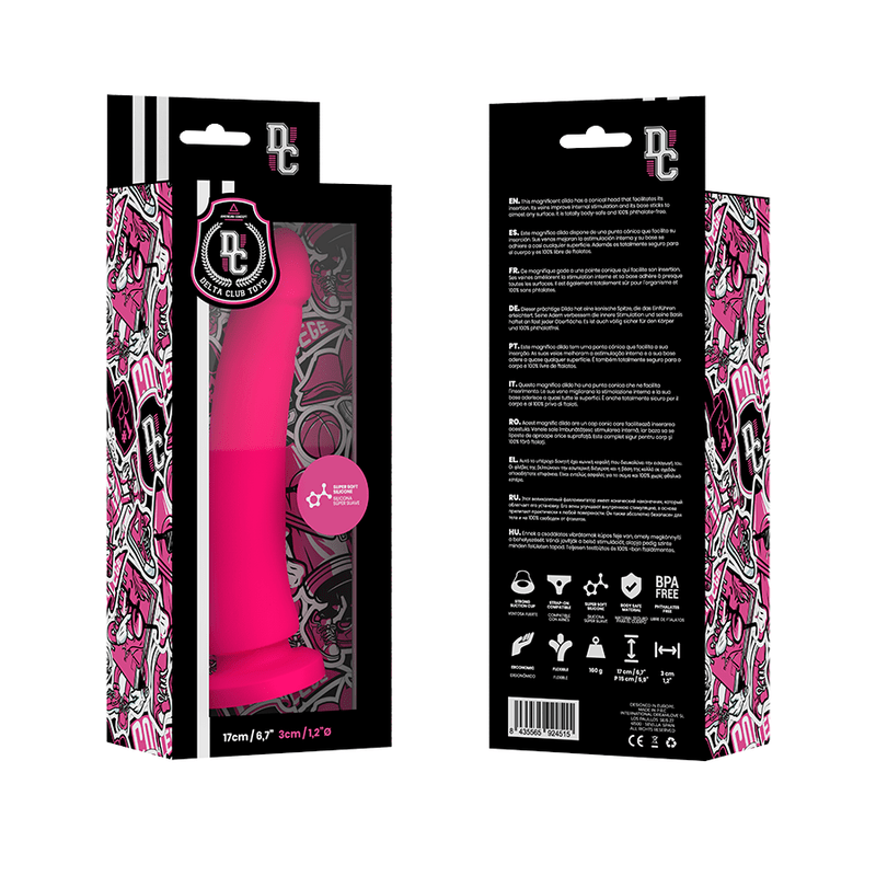 DELTA CLUB - TOYS DILDO MÉDICO ROSA SILICONE 17 CM - O - 3 CM - Toys "n" Us
